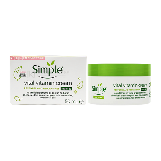 Simple Vital Vitamin Night Cream For Sensitive Skin 50ml