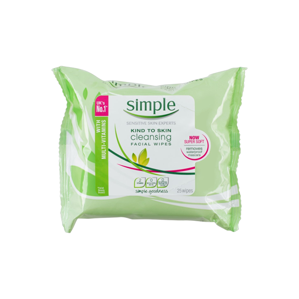 Simple Cleansing Facial Wipes 25pcs