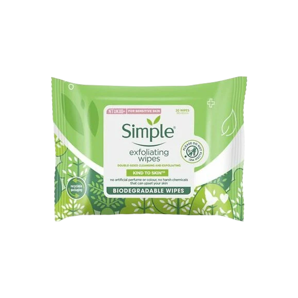 Simple Exfoliating Wipes 20pcs