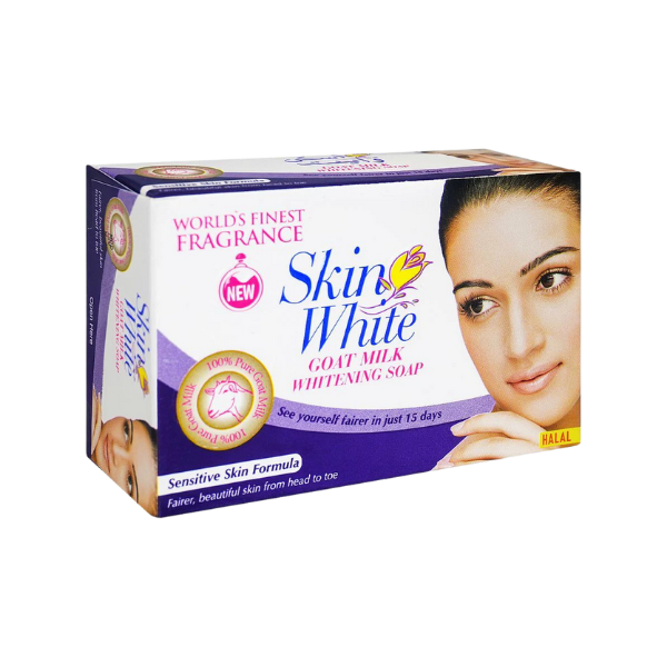 Skin White Goat Milk Whitening Soap For Sensitive Skin 100g