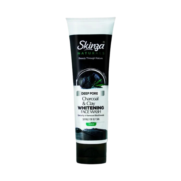 Skinza Deep Pore Charcoal & Clay Whitening Face Wash 100ml