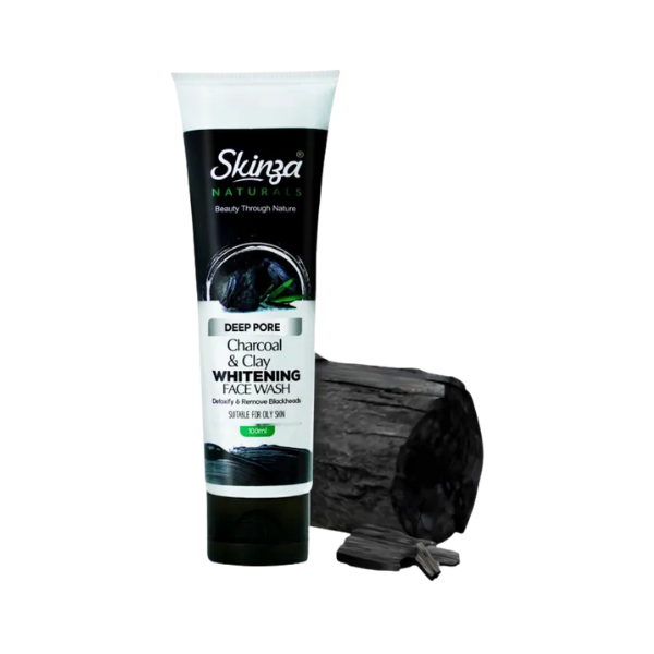 Skinza Deep Pore Charcoal & Clay Whitening Face Wash 100ml