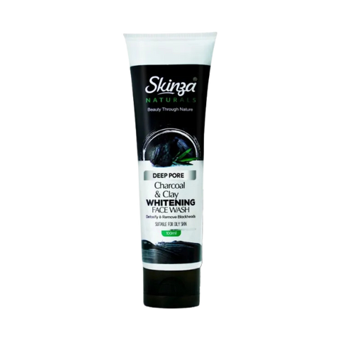 Skinza Deep Pore Charcoal & Clay Whitening Face Wash 100ml