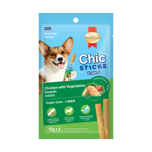 Smartheart Dog Chic Stick Chicken With Vegetables Flavour 60g