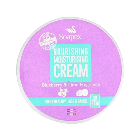 Soapex Nourishing Moisturizing Cream With Blueberry & Lime Fragrance Face & Hands 220ml