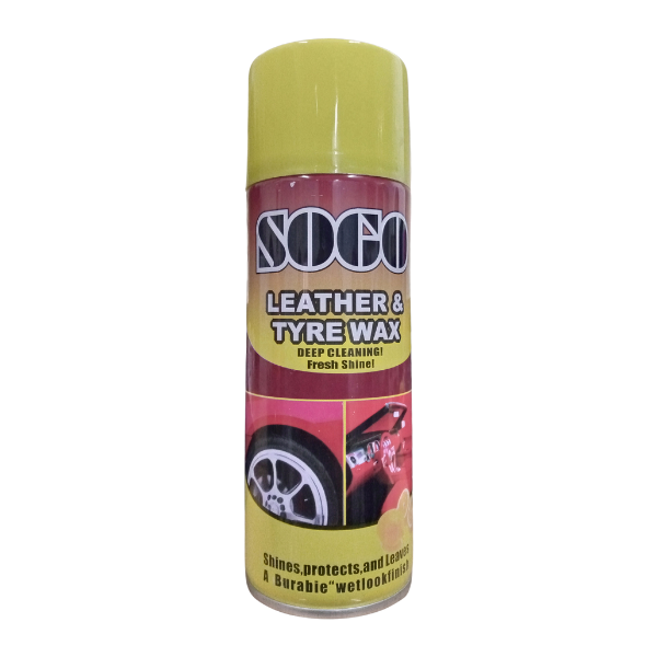 Sogo Leather And Tyre Wax Spray 250ml Lemon