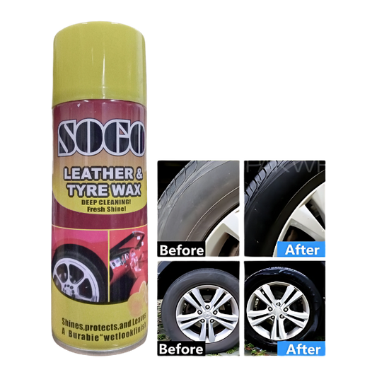 Sogo Leather And Tyre Wax Spray 250ml Lemon