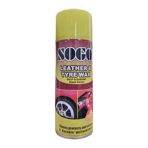 Sogo Leather And Tyre Wax Spray 250ml Lemon