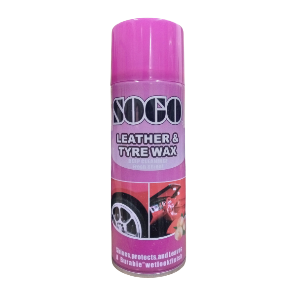 Sogo Leather And Tyre Wax Spray 250ml Peach