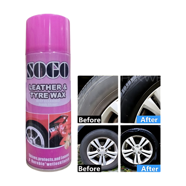 Sogo Leather And Tyre Wax Spray 250ml Peach