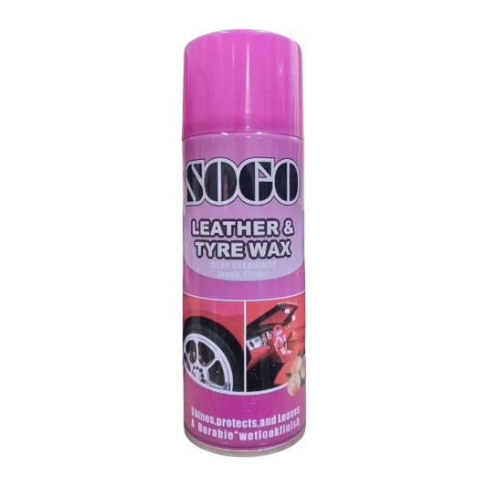 Sogo Leather And Tyre Wax Spray 250ml Peach