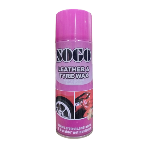 Sogo Leather And Tyre Wax Spray 250ml Peach