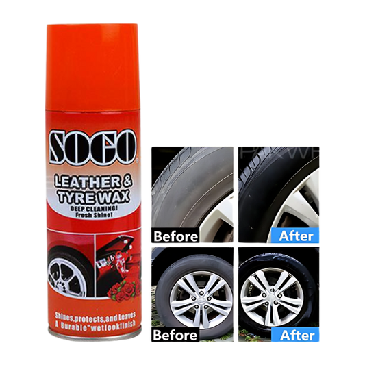 Sogo Leather And Tyre Wax Spray 250ml Rose