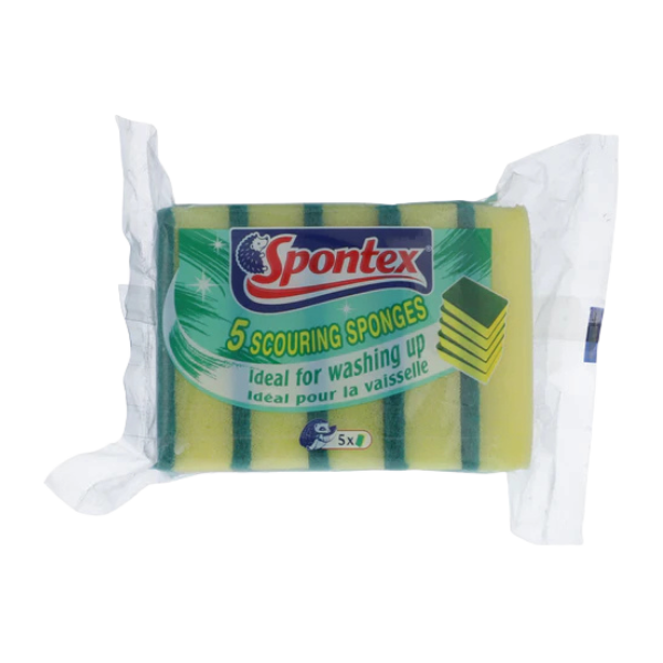 Spontex Scouring Sponges 5 Pack