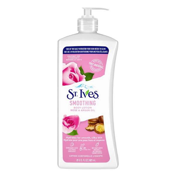 St. Ives Smoothing Rose & Argan Oil Body Lotion Cruelty Free 621ml