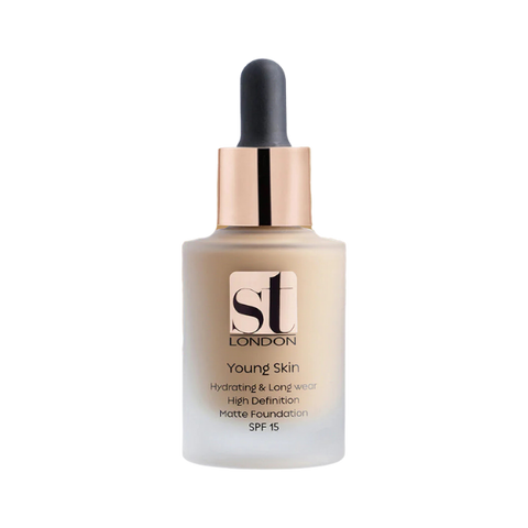 ST London Young Skin Matte Foundation Hydrating And Long Wear SPF 15 YS 02 30ml