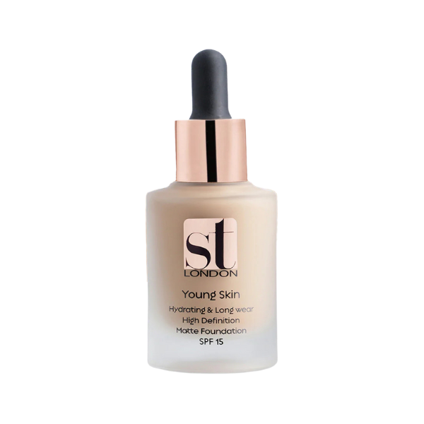 St London Young Skin Matte Foundation Hydrating And Long Wear SPF 15 YS 05 30ml