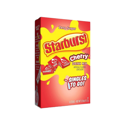 Starburst Zero Sugar Cherry Singles Drink Mix Sticks 16.7g 