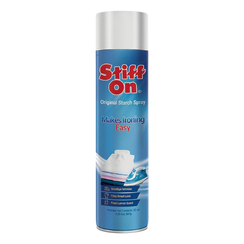 Stiff On Heavy Starch Cloth Ironing Spray With Fresh Lemon Scent 567g