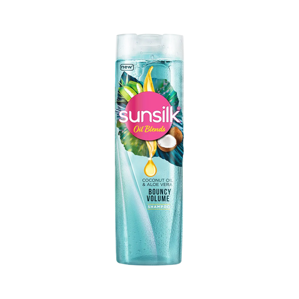 Sunsilk Bouncy Volume Shampoo 380ml - Coconut Oil & Aloe Vera
