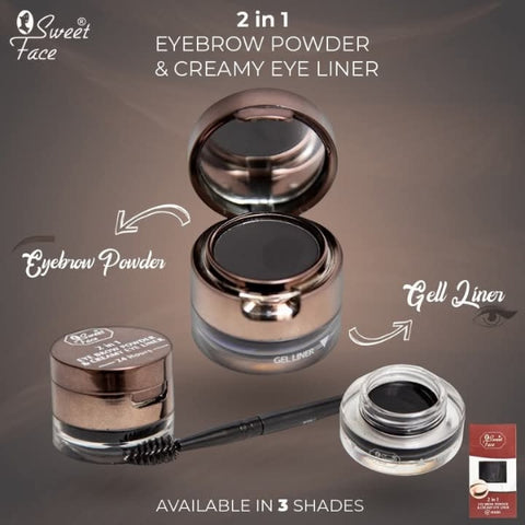 Sweet Face Creamy Gel Eye Liner 2 In 1 Black