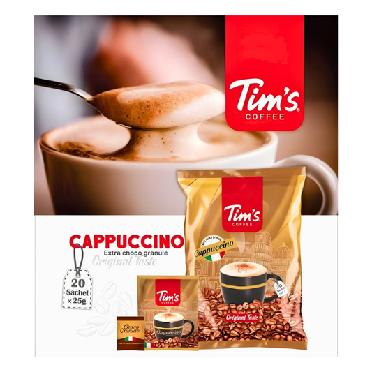 TIM`S CAPPUCCINO COFFEE 25GM 1X20