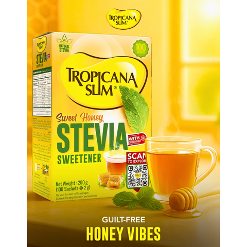 TROPICANA SLIM STEVIA SWEET HONEY SWEETENER 200GM