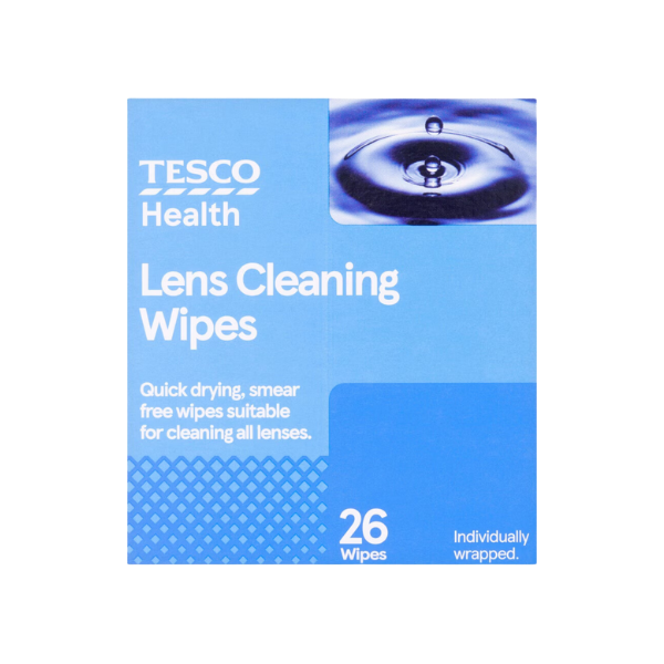 Tesco Health Lens Cleaning Wipes 26Pcs