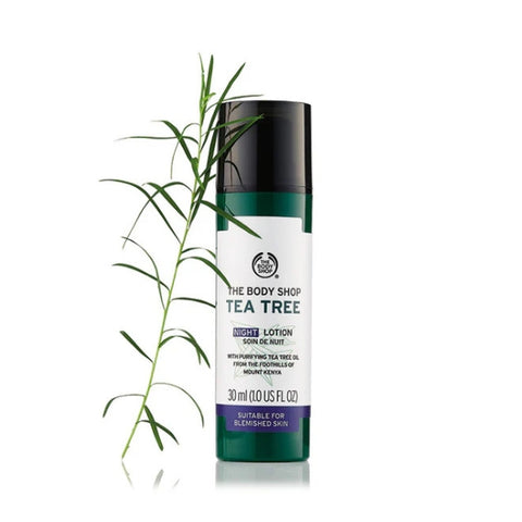 The Body Shop Tea Tree Night Lotion Perfect For Blemished Skin 30ml