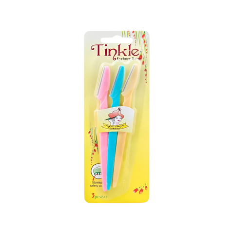 Tinkle Eyebrow Razor Stainless Safety Cover 3pcs