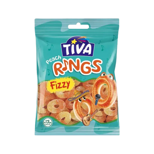 Tiva Fizzy Peach Rings Jelly 80g