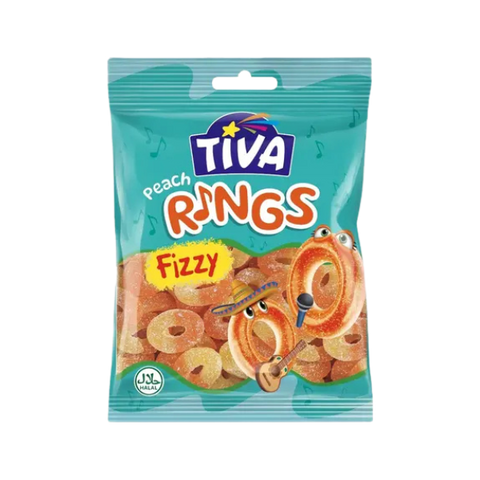 Tiva Fizzy Peach Rings Jelly 80g