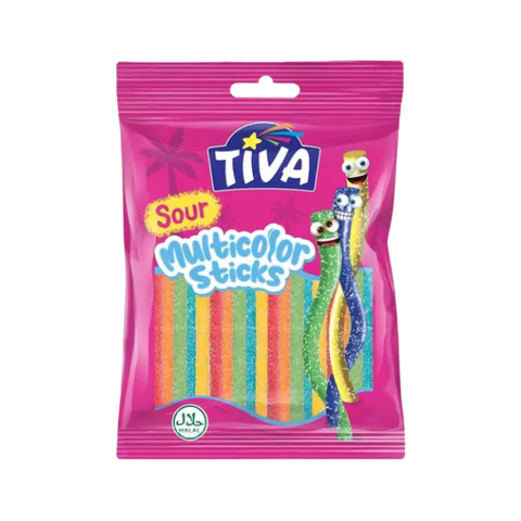 Tiva Sour Multicolor Sticks Jelly 80g