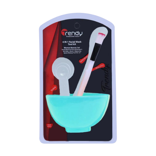 Trendy Bleach Bowl Set Facial Mask Kit 4in1 Td-154