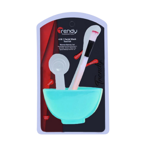 Trendy Bleach Bowl Set Facial Mask Kit 4in1 Td-154