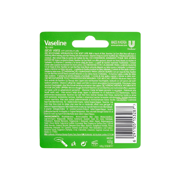 Vaseline Aloe Vera Lip Care 4.8g