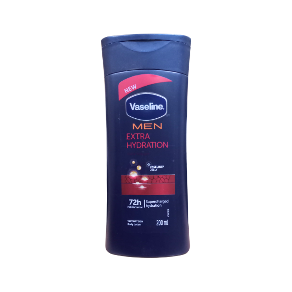 Vaseline Men Extra Hydration Body Lotion For Very Dry Skin 200ml