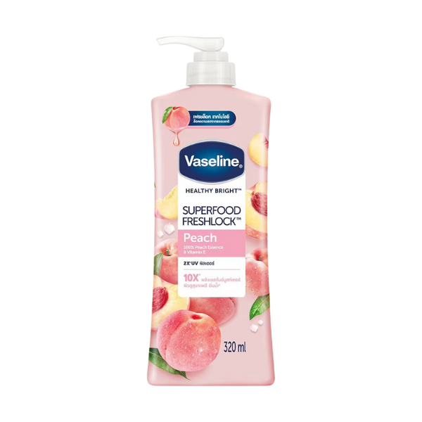 Vaseline Super Food Fresh Lock Peach Body Lotion 320ml