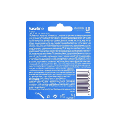 Vaseline Original Vitamin E Lip Care 4.8g