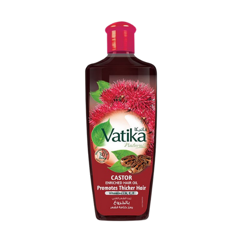 Vatika Naturals Castor Enriched Hair Oil For Thicker Hair 200ml