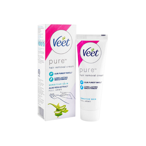 Veet Pure Hair Removal Cream Aloe Vera Extract For Sensitive Skin 25g