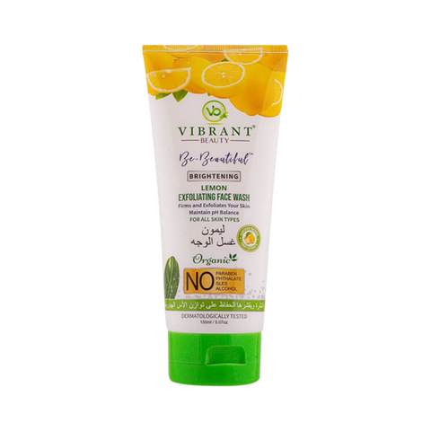 Vibrant Beauty Face Wash Lemon Exfoliating 150ml