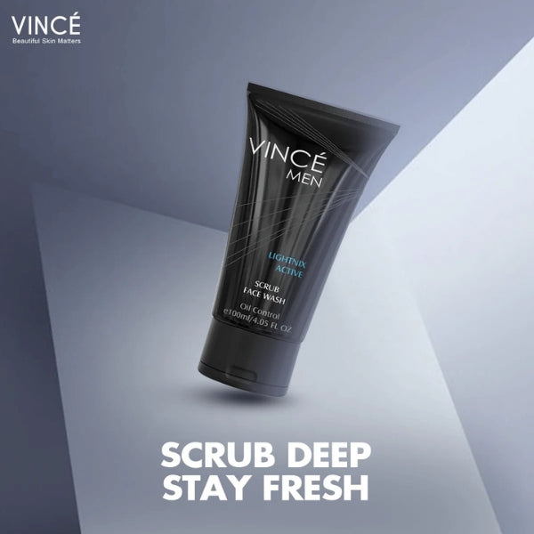 Vince Men Lightnix Active Scrub Face Wash 100ml