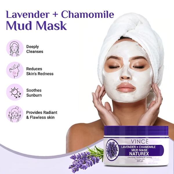 Vince Naturex Lavender Chamomile Mud Mask 200g