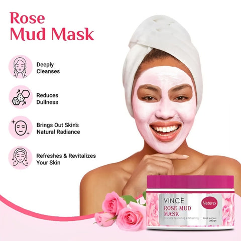 Vince Naturex Rose Mud Mask 200g