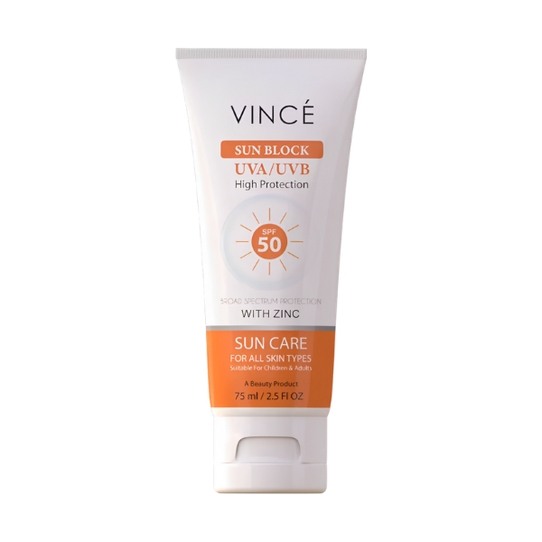 Vince Sunblock UVA & UVB High Protection 50 SPF 75ml