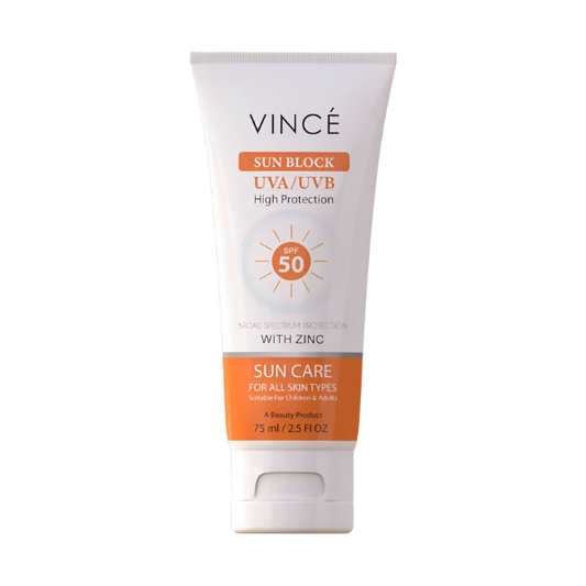 Vince Sunblock UVA & UVB High Protection 50 SPF 75ml