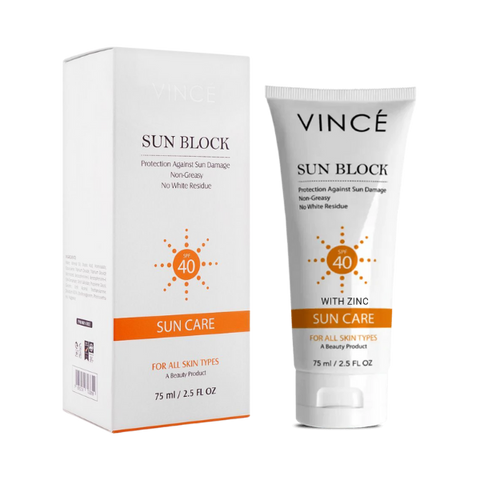 Vince Suncare Spf 40 Sun Block With Zinc 75ml
