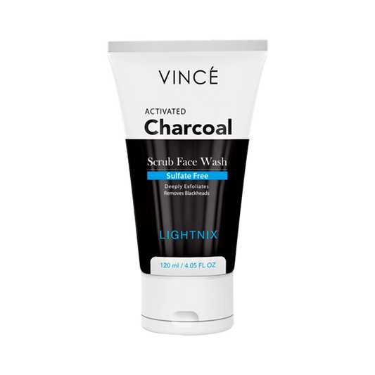 Vince Scrub Face Wash Activated Charcoal 120ml