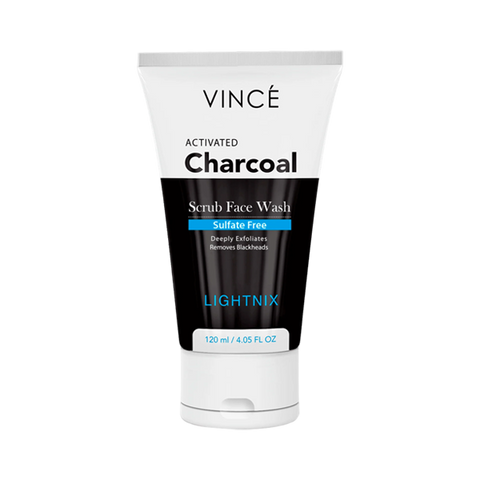 Vince Scrub Face Wash Activated Charcoal 120ml